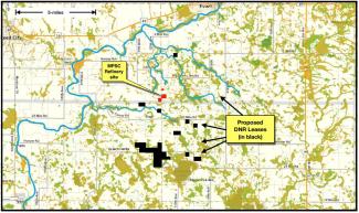 DNR Leasing map photo